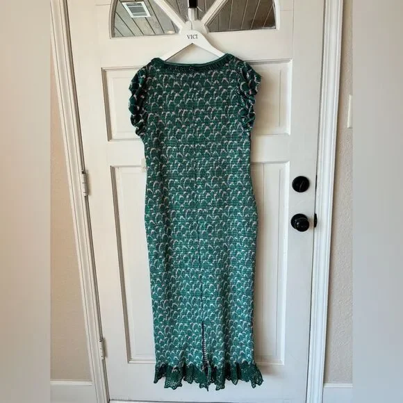 printed midi dresses with sleeves Ever-Pretty Plus Size Floral Mermaid Dress with Flutter Sleeves – Spring & Summer Style